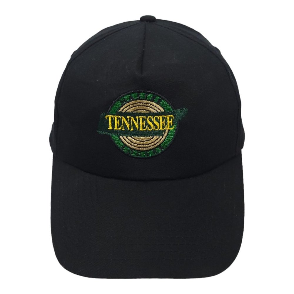 KC Tennessee Master Logger Double Snapback Cap Trucker Black Hat Patch